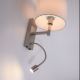 Paul Neuhaus 9646-55 - LED Sieninė lempa ROBIN 1xE27/40W/230V + LED/2,1W balta