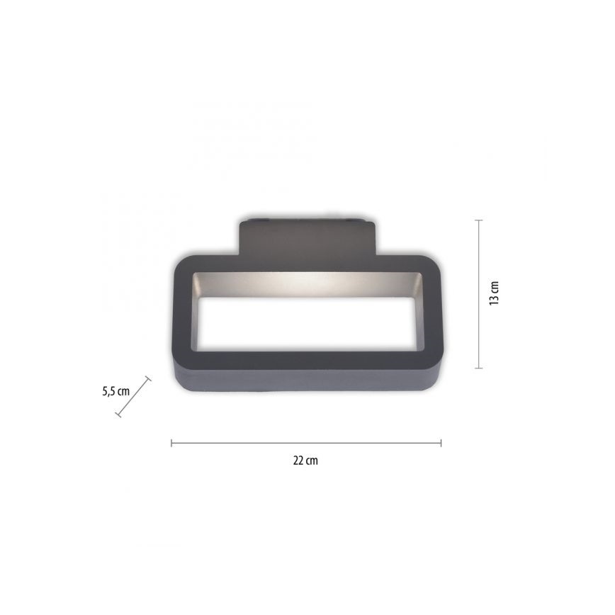Paul Neuhaus 9668-13 - LED Sieninis lauko šviestuvas HENDRIK LED/5,2W/230V IP54