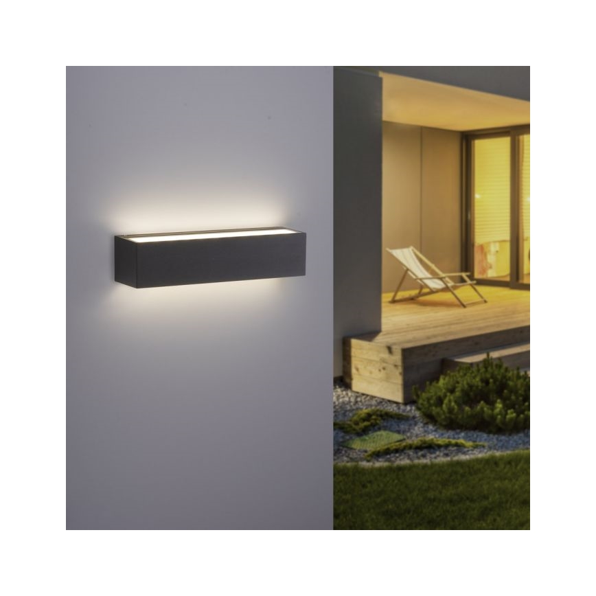 Paul Neuhaus 9675-13 - LED Sieninis lauko šviestuvas ROBERT 2xLED/9W/230V IP65