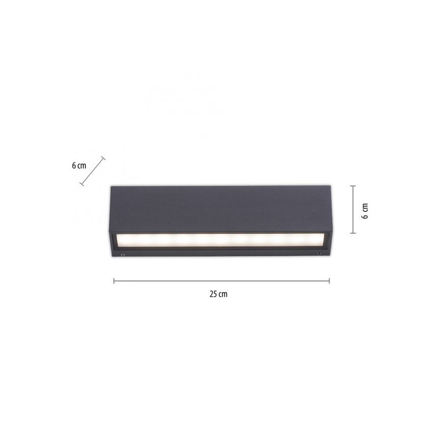 Paul Neuhaus 9675-13 - LED Sieninis lauko šviestuvas ROBERT 2xLED/9W/230V IP65