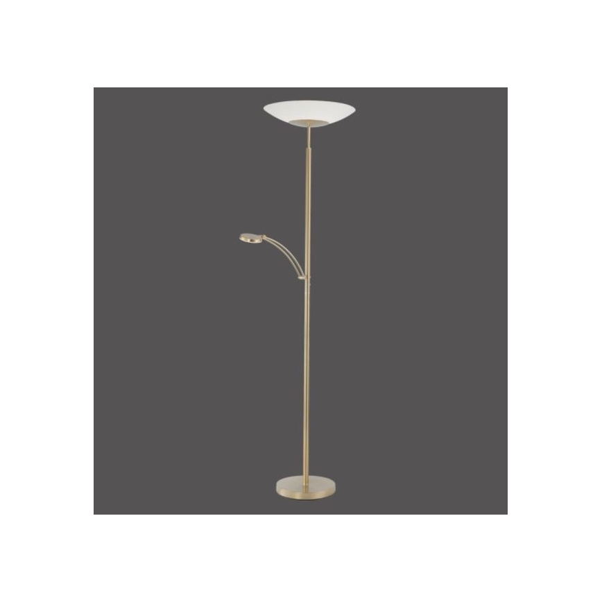 Paul Neuhaus - 655-60 - LED Reguliuojamas toršeras ALFRED 1xLED/28W/230V+1xLED/4W/230V Žalvaris
