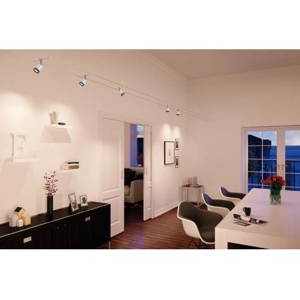 Paulmann 3981 - RINKINYS 5xLED/4W Taškinis šviestuvas TUBE kabelinės sistemos 230V