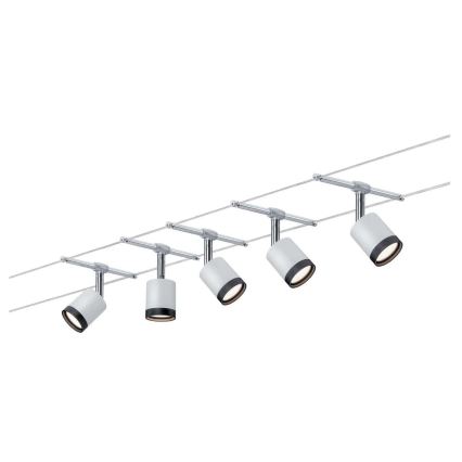 Paulmann 3981 - RINKINYS 5xLED/4W Taškinis šviestuvas TUBE kabelinės sistemos 230V