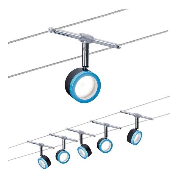 Paulmann 3982 - KOMPLEKTAS 5xLED/4W Akcentinis apšvietimas pakabinamai sistemai TIP 230V