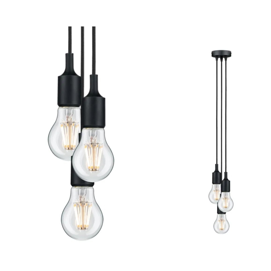 Paulmann 50382 - 3xE27/60W Maitinimo laidas KETIL 230V