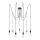 Paulmann 50390 - Pakabinamas sietynas NEORDIC 7xE27/20W/230V voras