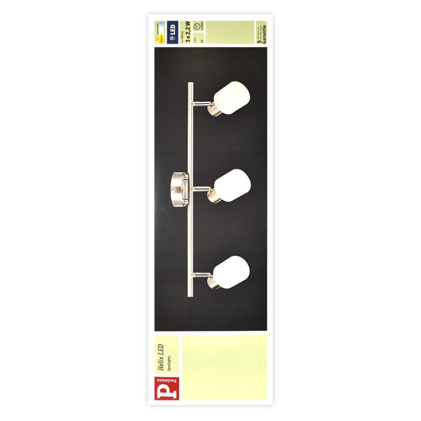 Paulmann 60200 - 3xLED-G9/2,2W Akcentinis šviestuvas HELIX 230V