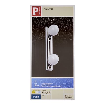 Paulmann 70469 - 2xLED/3,2W IP44 Vonios veidrodžio šviestuvas PROXIMA 230V