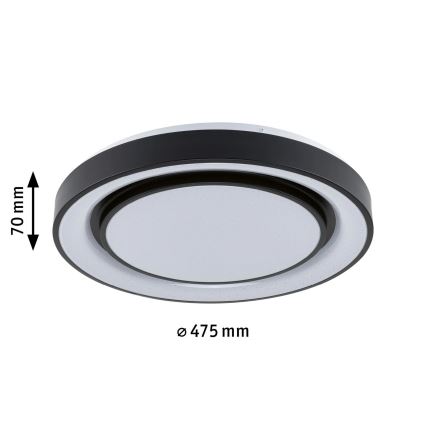 Paulmann 70545 - LED RGBW/38,5W Reguliuojamas lubinis šviestuvas RAINBOW 230V 3000-6500K + valdymo pultas