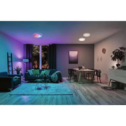 Paulmann 70546 - LED RGBW/22W Reguliuojamas lubinis šviestuvas RAINBOW 230V 3000-6500K + valdymo pultas