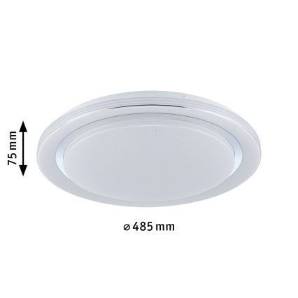 Paulmann 70547 - LED RGBW/38,5W Reguliuojamas lubinis šviestuvas RAINBOW 230V 3000-6500K + valdymo pultas