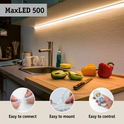 Paulmann 70623 - LED/10W IP44 Pritemdoma vonios juostelė MAXLED 1,5 m 2700-6500K 230V + nuotolinio valdymo pultas