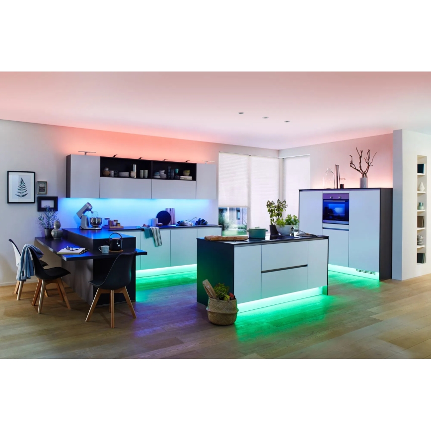 Paulmann 70627 - LED RGB/18W IP44 Pritemdoma vonios juostelė MAXLED 1,5 m 230V + nuotolinio valdymo pultas