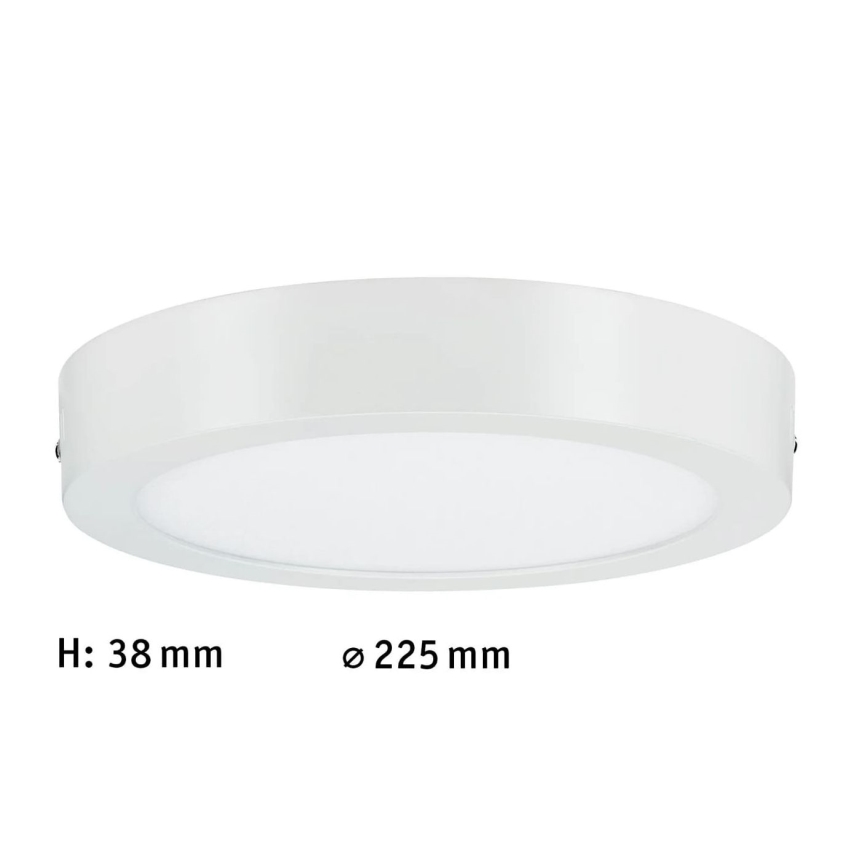 Paulmann 70642 - LED/12,5W Lubinis šviestuvas LUNAR 230V diametras 22,5 cm balta