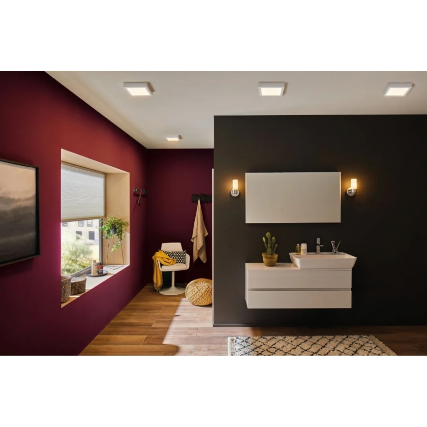 Paulmann 70645 - LED/12,5W Lubinis šviestuvas LUNAR 230V 22,5x22,5 cm balta