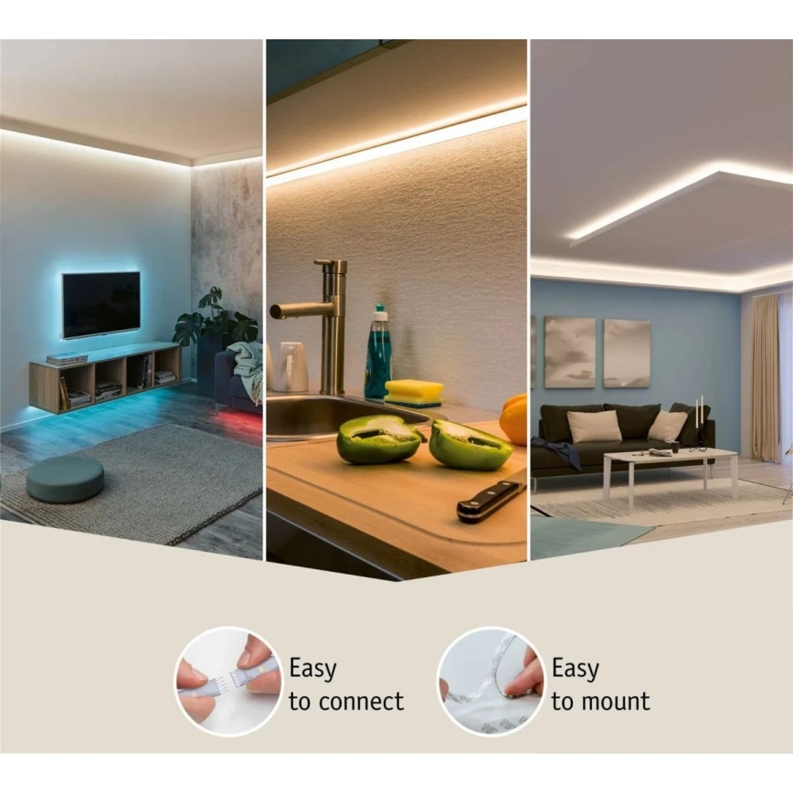 Paulmann 70672 - LED/18W IP44 Pritemdoma vonios juostelė MAXLED 1,5 m 2700K 230V