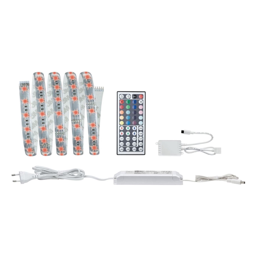 Paulmann 70674 - LED RGB/22W Reguliuojama juostelė MAXLED 1,5 m 230V + nuotolinio valdymo pultas