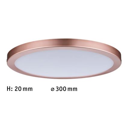 Paulmann 70872 - LED/22W Reguliuojamas šviestuvo skydelis ATRIA 230V 2700K skersmuo 30 cm rožinio aukso spalvos