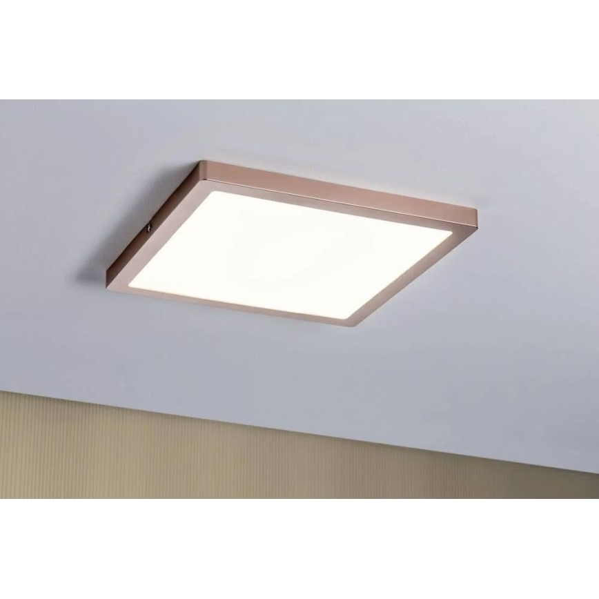 Paulmann 70873 - LED/24W Pritemdymo panelė ATRIA 230V 2700K 30x30 cm Rožinis auksas