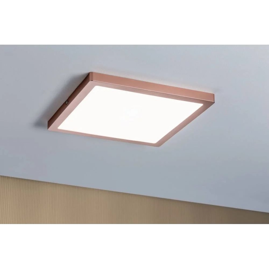 Paulmann 70941 - LED/20W Tvirtinama panelė ATRIA 230V 4000K 30x30 cm Rožinis auksas