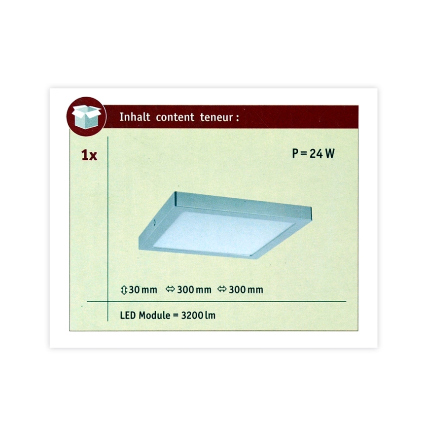 Paulmann 70982 - LED/22W Lubinis šviestuvas ABIA 230V