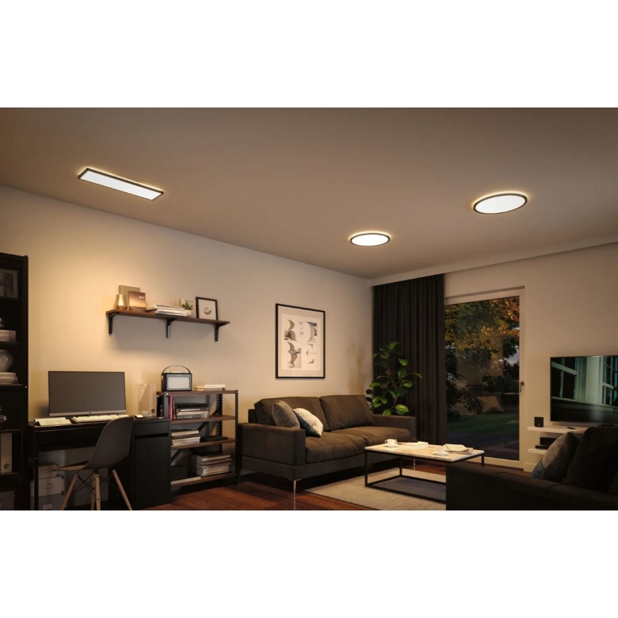 Paulmann 70999 - LED/22W Reguliuojamas šviestuvo ATRIA skydelis 230V 3000K skersmuo 42 cm juodas