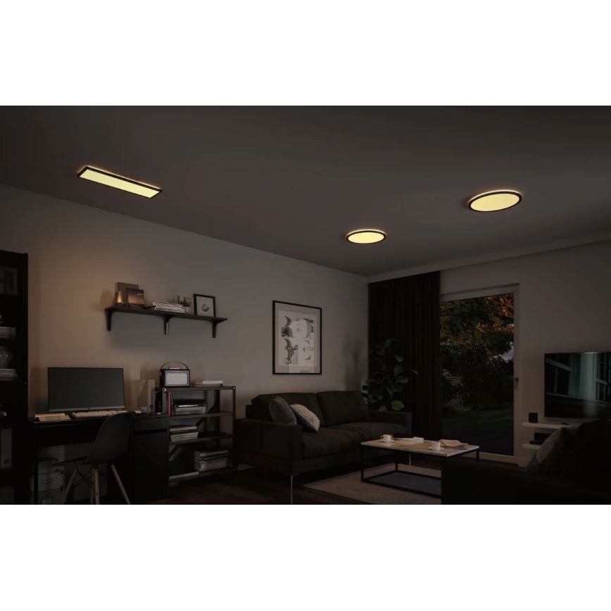 Paulmann 70999 - LED/22W Reguliuojamas šviestuvo ATRIA skydelis 230V 3000K skersmuo 42 cm juodas