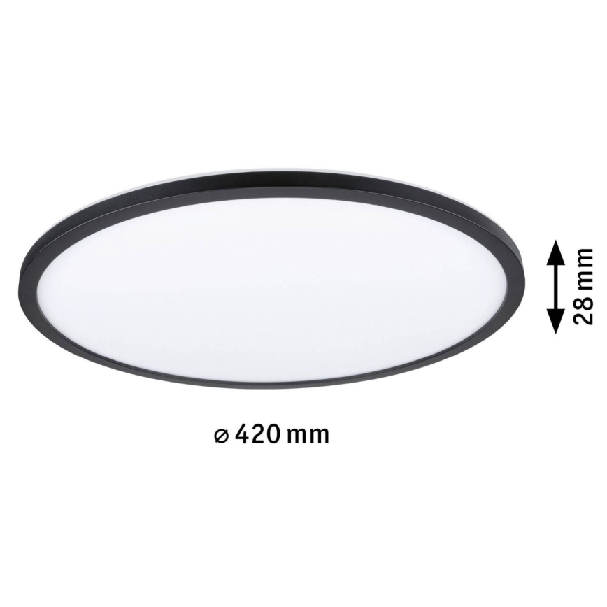 Paulmann 70999 - LED/22W Reguliuojamas šviestuvo ATRIA skydelis 230V 3000K skersmuo 42 cm juodas