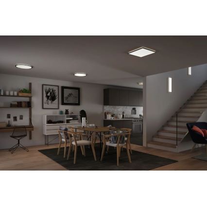 Paulmann 71009 - LED/22W Reguliuojamas šviestuvas ATRIA 230V 4000K 42x42 cm matinis chromas