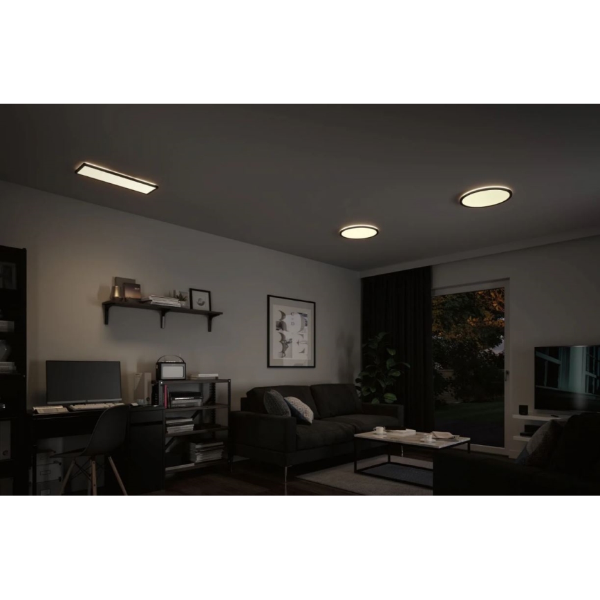 Paulmann 71016 - LED/22W Reguliuojamas šviesos skydelis ATRIA 230V 4000K 42x42 cm juodas