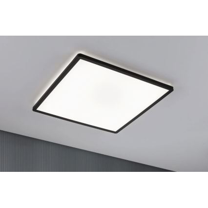 Paulmann 71016 - LED/22W Reguliuojamas šviesos skydelis ATRIA 230V 4000K 42x42 cm juodas