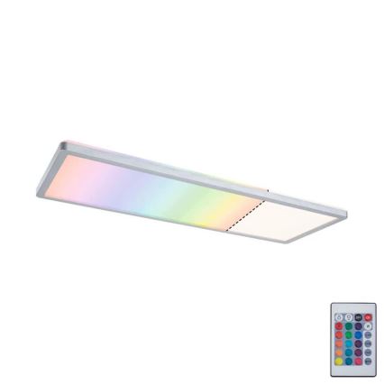 Paulmann 71020 - LED/20W RGBW reguliuojamas šviesos skydelis ATRIA 230V 4000K 20x58 cm + nuotolinio valdymo pultas