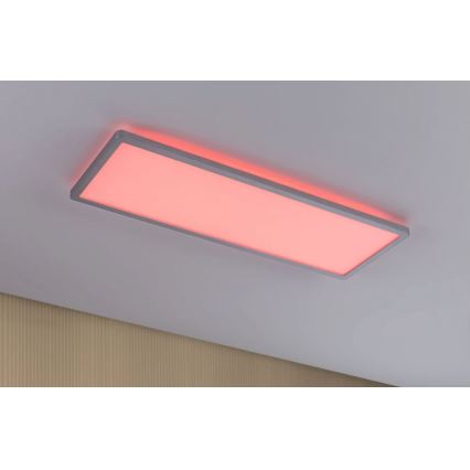 Paulmann 71020 - LED/20W RGBW reguliuojamas šviesos skydelis ATRIA 230V 4000K 20x58 cm + nuotolinio valdymo pultas