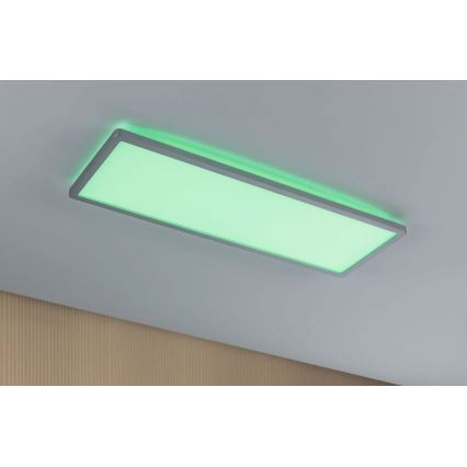 Paulmann 71020 - LED/20W RGBW reguliuojamas šviesos skydelis ATRIA 230V 4000K 20x58 cm + nuotolinio valdymo pultas