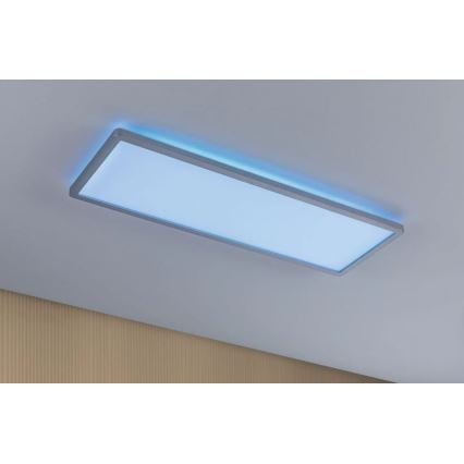 Paulmann 71020 - LED/20W RGBW reguliuojamas šviesos skydelis ATRIA 230V 4000K 20x58 cm + nuotolinio valdymo pultas