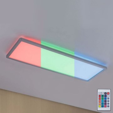 Paulmann 71020 - LED/20W RGBW reguliuojamas šviesos skydelis ATRIA 230V 4000K 20x58 cm + nuotolinio valdymo pultas