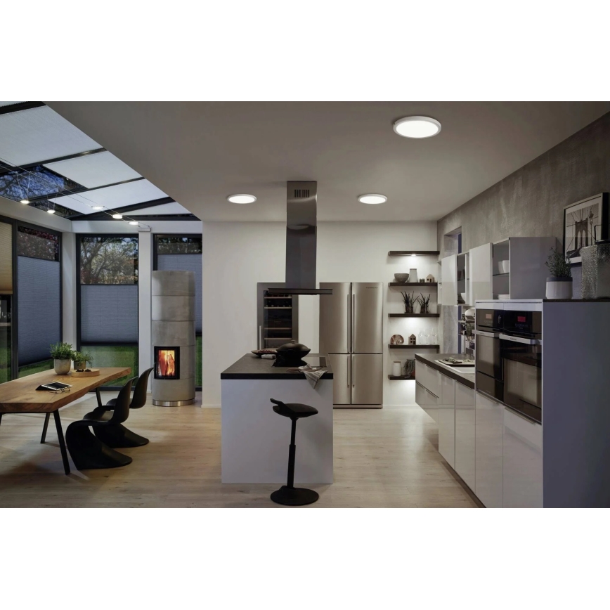 Paulmann 71023 - LED/22W Lubinis šviestuvas ABIA 230V matinis chromas