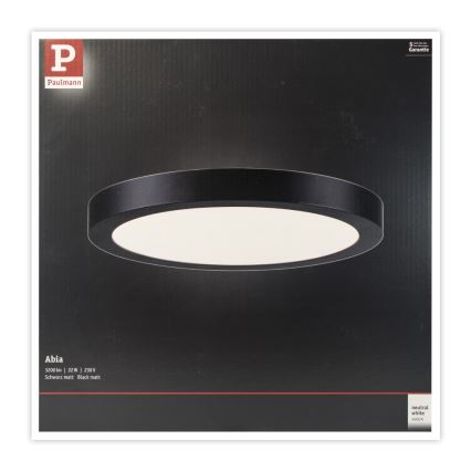 Paulmann 71025 - LED/22W Lubinis šviestuvas ABIA 230V juodas