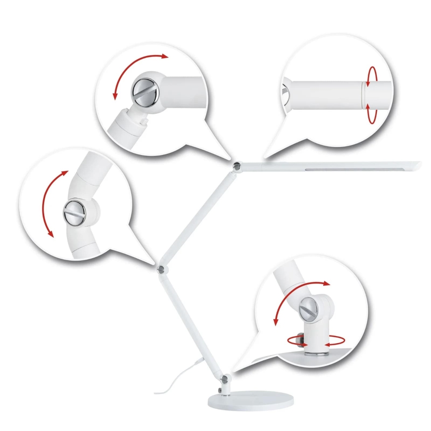 Paulmann 78911 - LED/10,6W Reguliuojama stalinė lempa FLEXBAR 230V 3000/4000/6500K