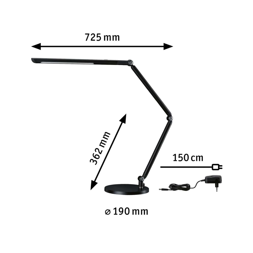 Paulmann 78912 - LED/10,6W Reguliuojama stalinis šviestuvas FLEXBAR 230V 3000/4000/6500K