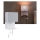 Paulmann 78913 - LED/2,5W + 1xE27/40W Sieninis šviestuvas su lentynėle ir USB MERANI 230V balta