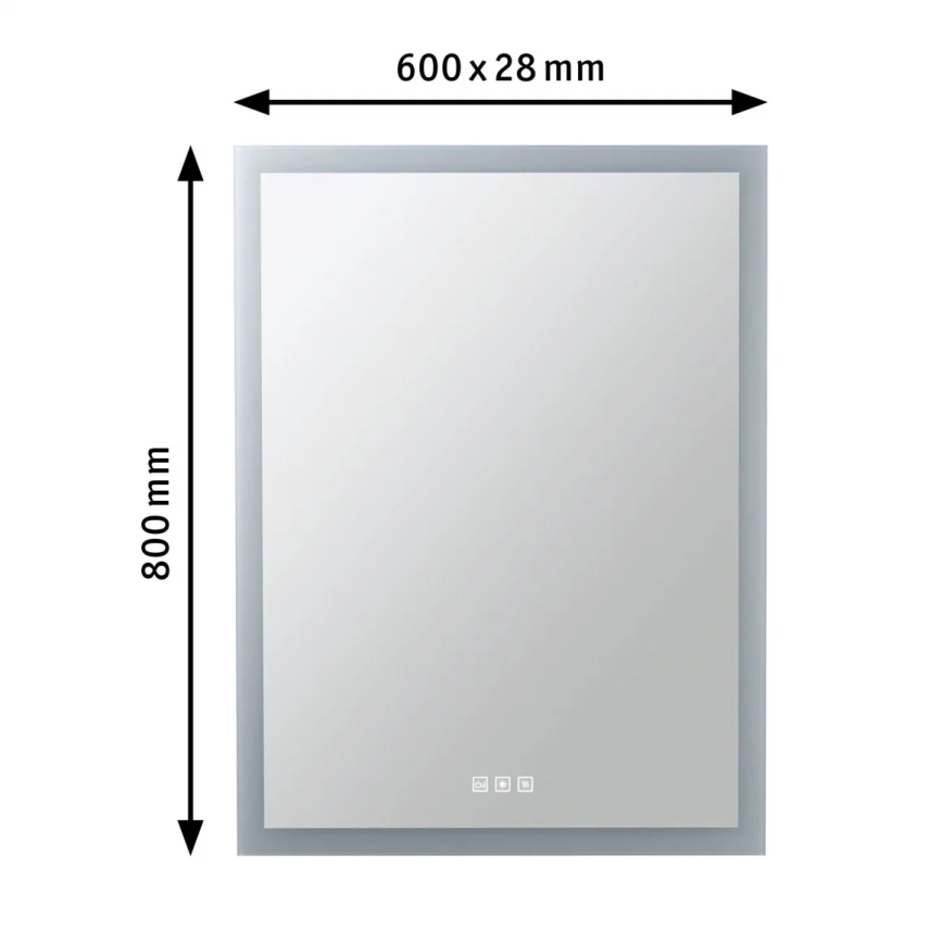Paulmann 78951 - LED/22W IP44 Pritemdomas šildomas vonios veidrodis su apšvietimu 230V