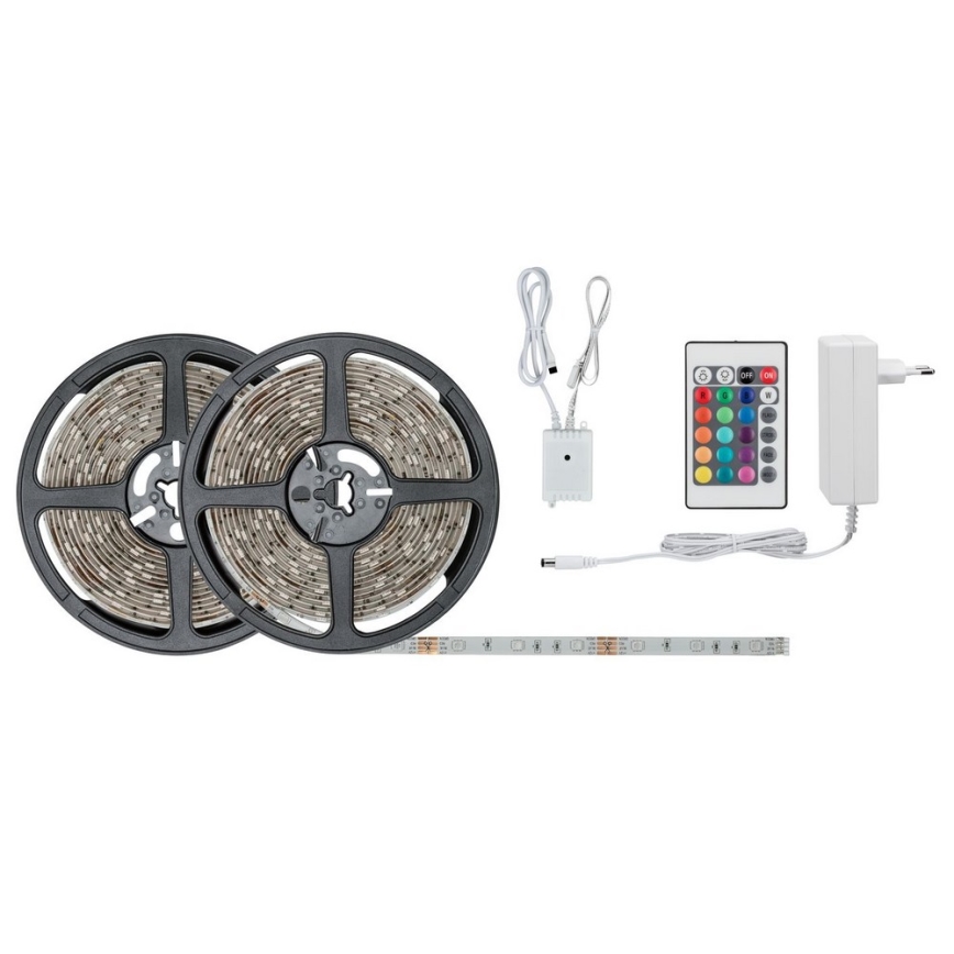 Paulmann 78980 - LED RGB/28W Pritemdoma juostelė SIMPLED 10m 230V + VP
