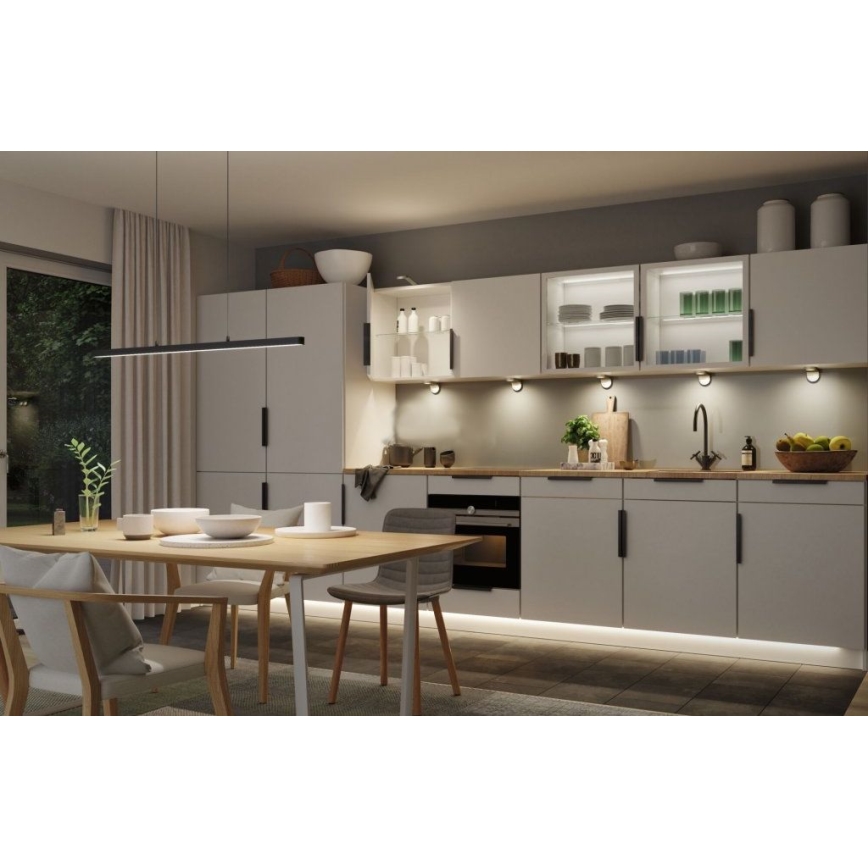 Paulmann 79693 - LED/42W Reguliuojamas pakabinamas sietynas LENTO 230V juodas