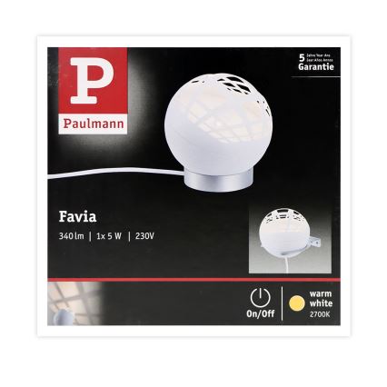 Paulmann 79697 - LED/6W Stalinė lempa FAVIA 230V