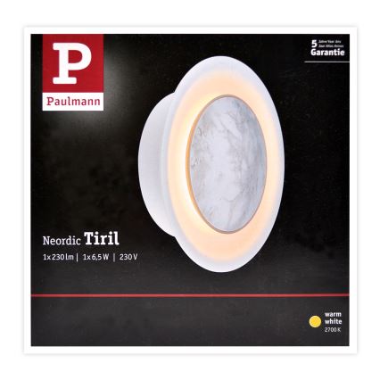 Paulmann 79700 - LED/6,5W Sieninis šviestuvas TIRIL 230V