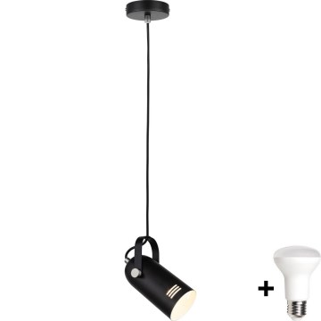 Paulmann 79766 - LED 1xE27/8W Pakabinamas šviestuvas ant laido LAVEA 230V juodas