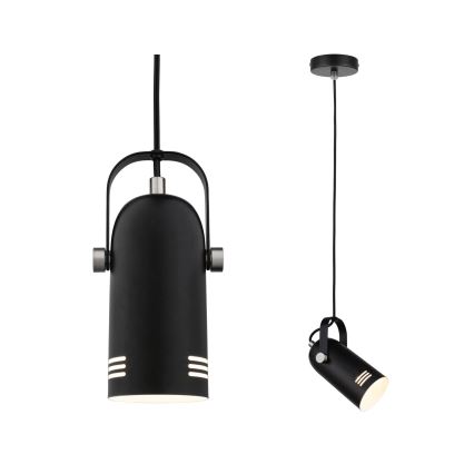 Paulmann 79766 - LED RGBW 1xE27/9W pakabinama liustra ant laido LAVEA 230V juoda