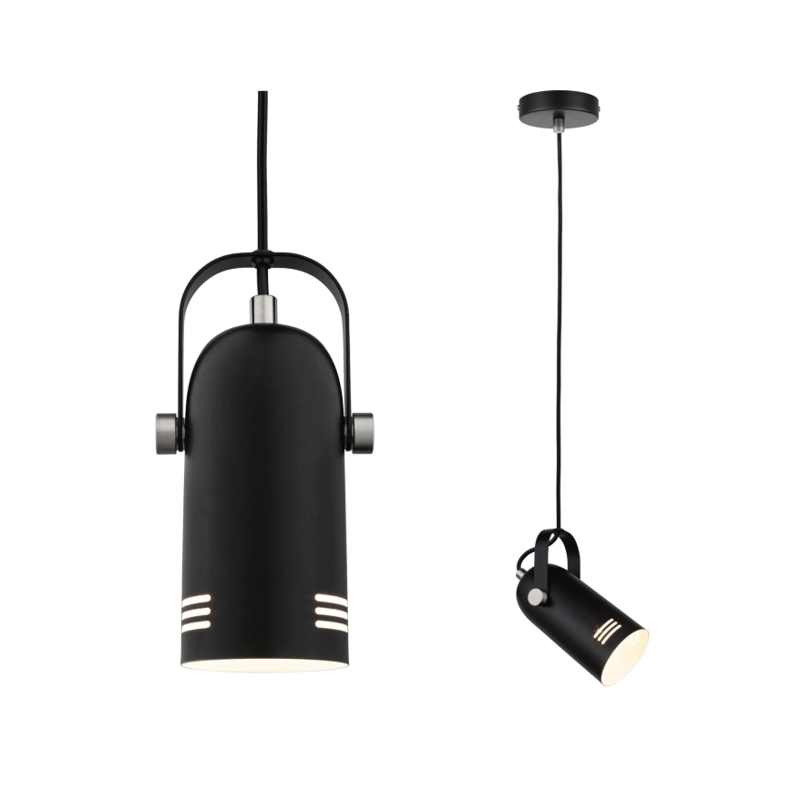 Paulmann 79766 - LED RGBW 1xE27/9W pakabinama liustra ant laido LAVEA 230V juoda