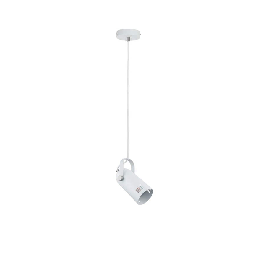 Paulmann 79767 - 1xE27/15W Pakabinama liustra LAVEA su laidu 230V balta